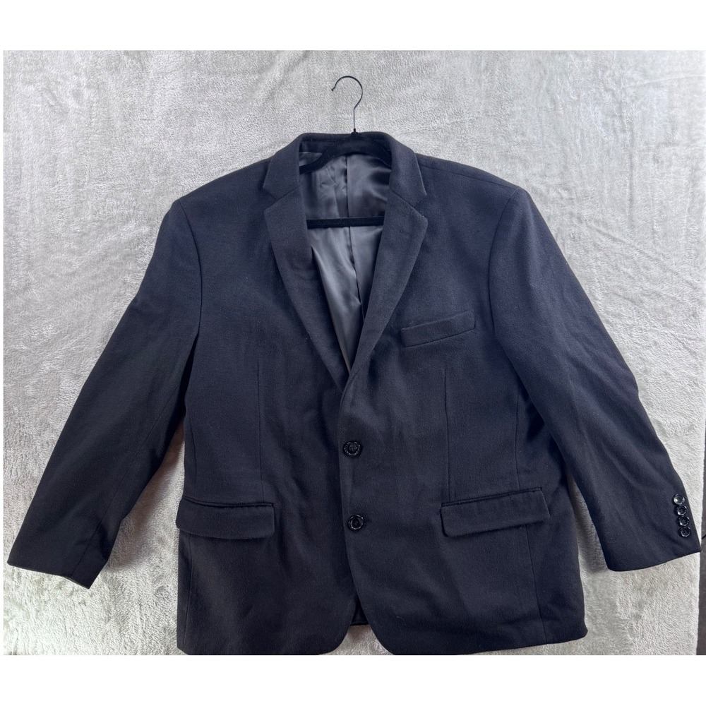 Alberto Nardoni Modern Fit Suit Jacket‎ Blazer Black Mens 2XL Cashmere Wool